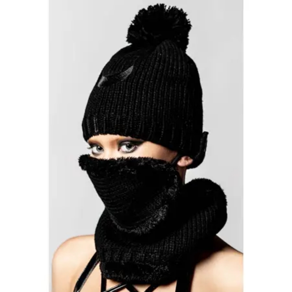 Killstar Luminary Face Guard Beanie Set - Picture 2 of 4